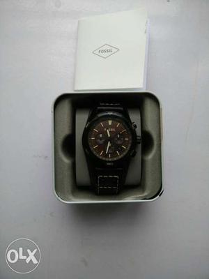 Fossil Watch. Chocolate Brown strap and dial with
