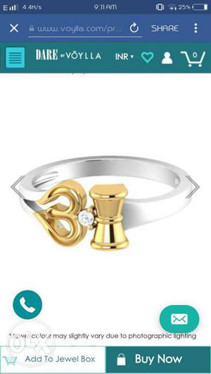 Gold And Silver Ring