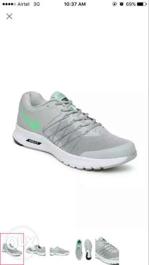 Grey-and-white Nike Sneakers Screenshot