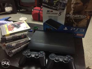 Psgb with 2 controller and 9 games cd..price