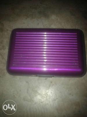 Rectangular Purple Steel Hardshell Case