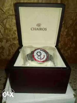Red And White Chairos Ring In Box