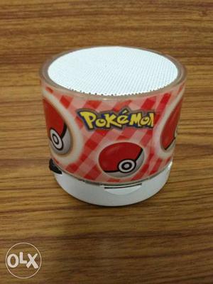 Red And White Pokemon Portable Speaker