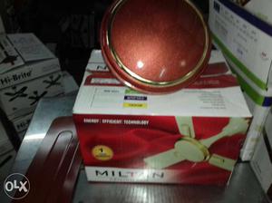 Red Miltan Ceiling Fan With Box