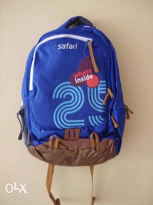 Safari 37 liters Blue Backpack (FiveBy5 Blue)