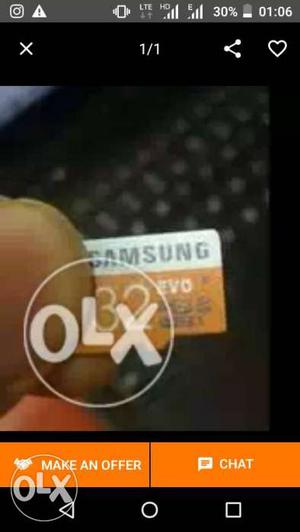 Samsung 32GB Micro SD Card Screenshot