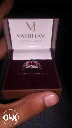Silver Vaibhav Ring In Box