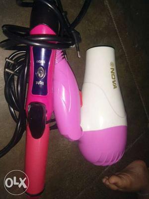 White And Pink Nova Hair Dryer