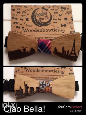 Wooden bow tie for kids