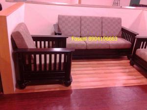 B65 teak wood sofa set unique design with 6 years warranty