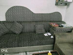 Black And Brown Sofa Set