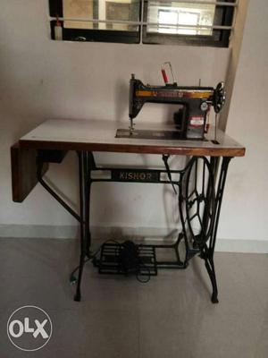 Black Kiskor Treadle Sewing Machine
