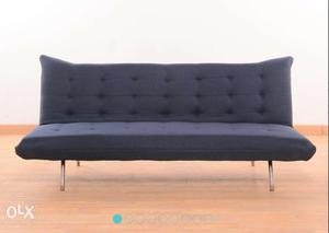 Black Padded Couch sofa