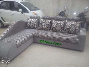 D1 brand new super looking fabric sofa set