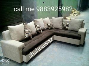 L shape sofa with warranty at cost rate