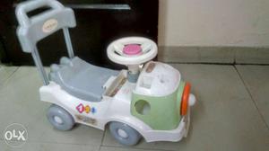 Toddler's White And Gray Ride On