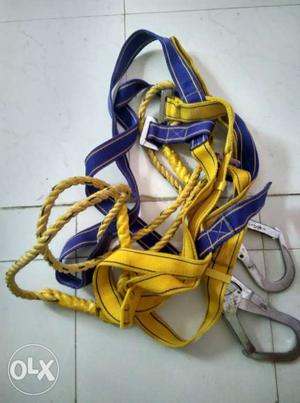 Yellow And Blue Safety Harness