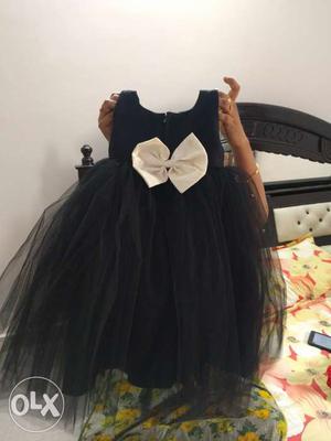 1st Birthday Dress Black colour. Custom made for