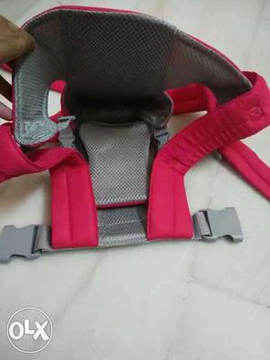 Baby's Pink And Gray Carrier
