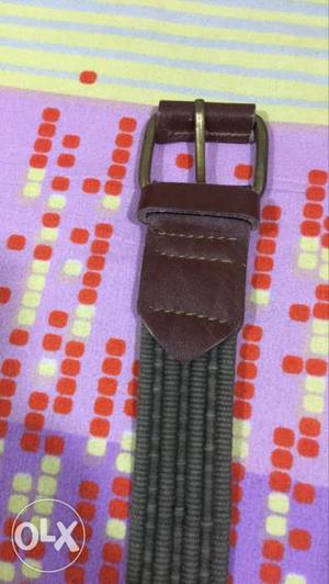 Black And Brown Leather Belt