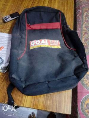 Black And Red Goal Backpack