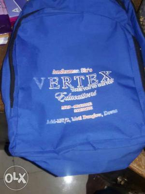 Blue And Black Vertex Backpack