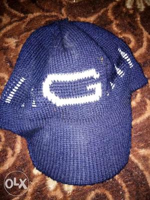 Blue Knitted Cap