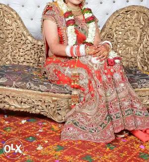 Bridal lehenga. only 1 time in use