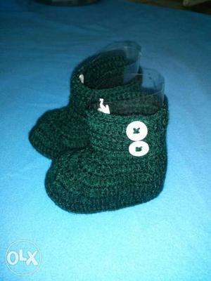 Crochet handmade booties.