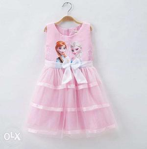 Elsa Frozen pink dress Size 2 years to 6 years