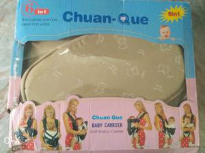Gray And White Chuan Que Baby Carrier