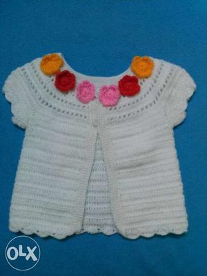 Handmade baby sweater (0 to 1 yr)