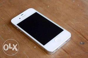 Iphone 4s white 16gb in good condition with bill