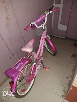 Kid's Pink Step Trough Bicycle
