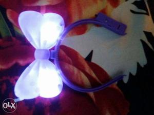Purple Plastic Headband With Lights