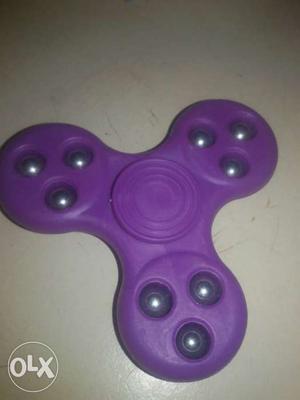 Purple Three-bladed Fidget Spinner