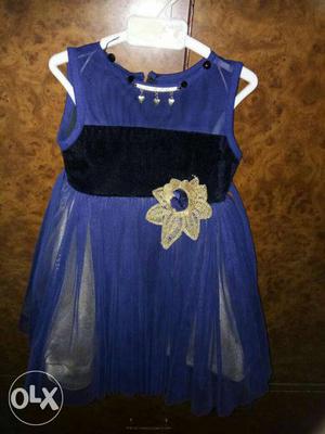 Royal blue frock for up to two years used only
