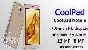 Sell or exchange my coolpaid note 5... 4gb ram.