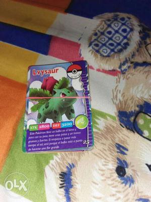 Spanish card of Pokemon go