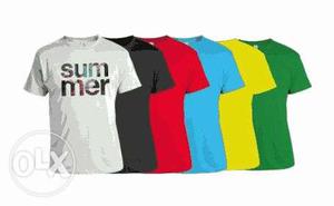 T-shirts of all sizes and colours avlble. pure