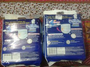 Two new MamyPoko Pants XL size diaper Packs - 56 diapers per