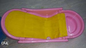 Baby's Pink And Yellow Bather