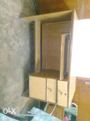 Beige Wooden Computer Desk