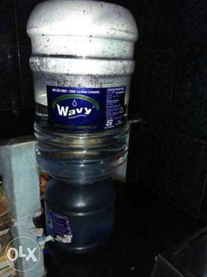 Blue Wavy Plastic Container