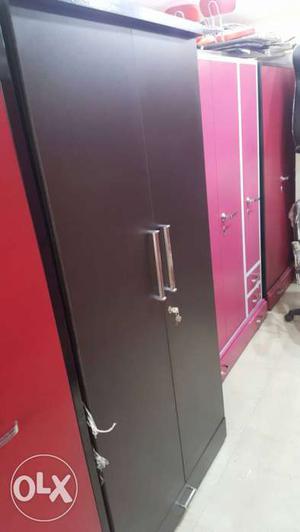 Brand new high furnished wooden double door wardrobe with