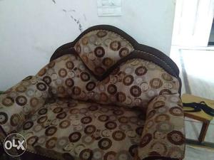 Brown Polka Dot Sofa Chair