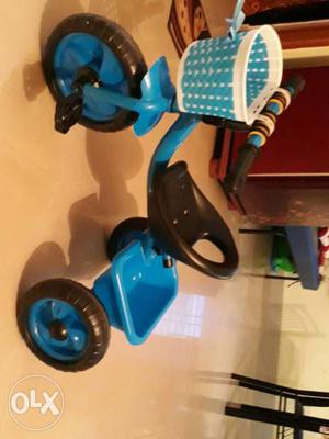 Children's Blue And Black Ride On Trike