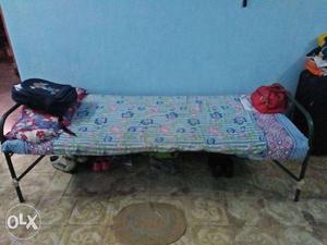 Iron single bed in good condition.