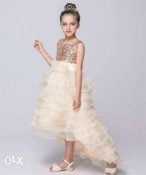 Premium quality high low party dress Size