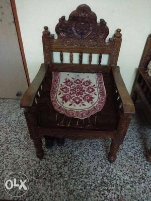 Rajasthani handcrafted Rosewood Sofa set.